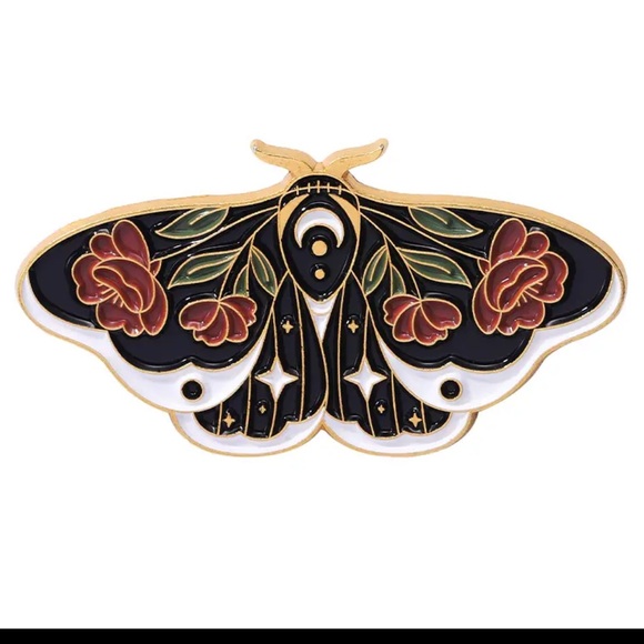 Moth Enamel Pin Set ( 5 pins) - Picture 4 of 6